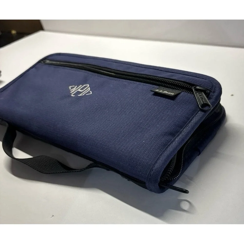 L.L. Bean Pocket Organizer (Navy blue) Monogram: NPD